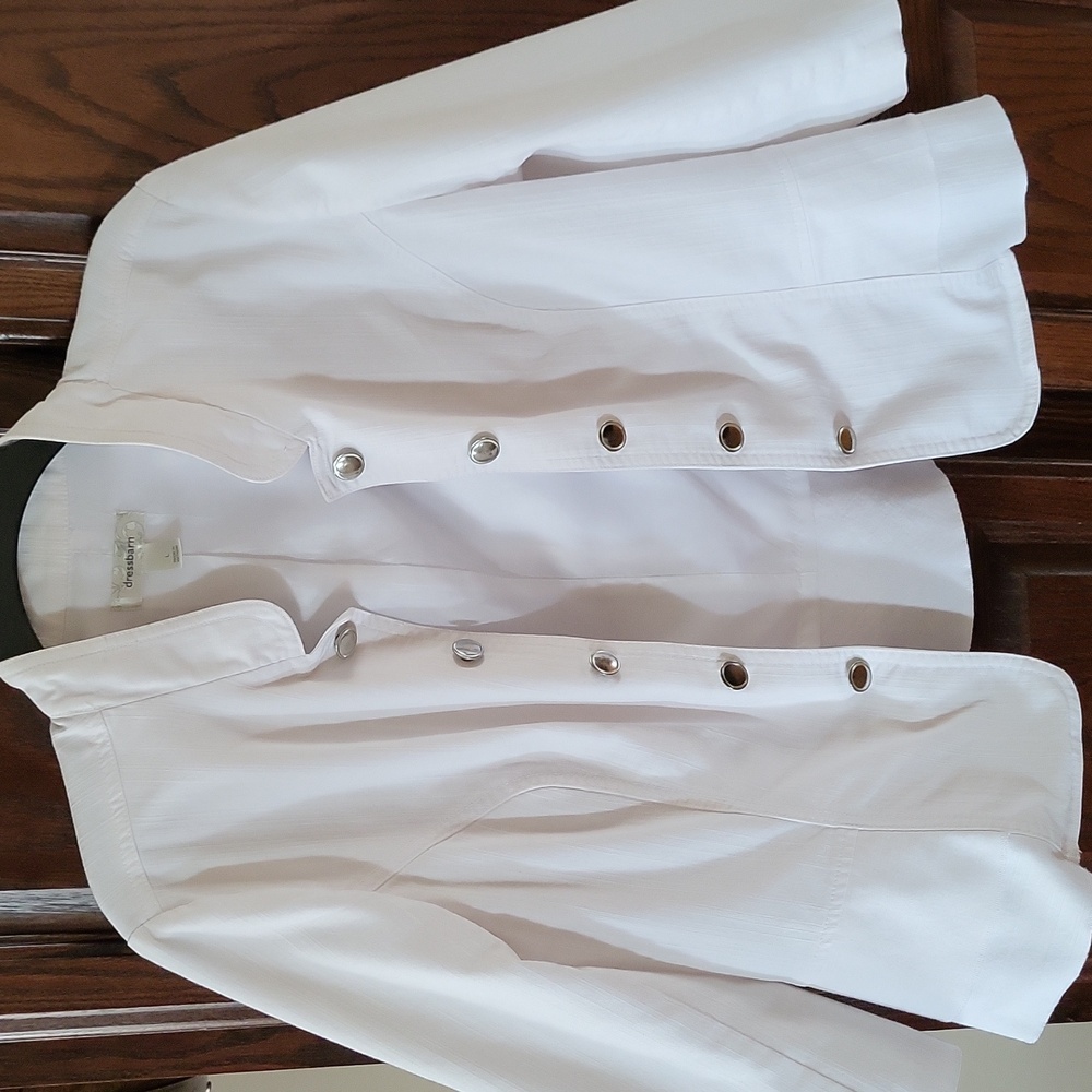Dressbarn lightweight blazer w/ 3/4 length sleeves, size large